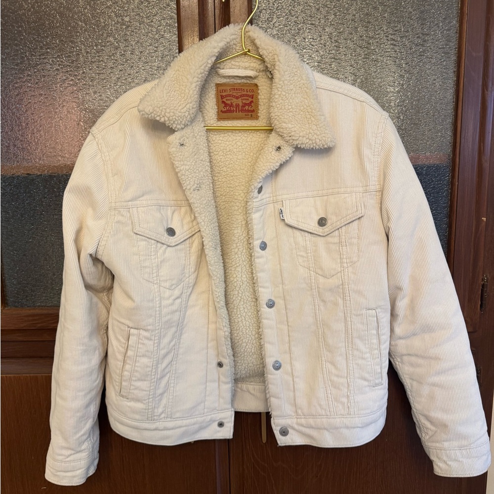 Levi's White Sherpa Jacket